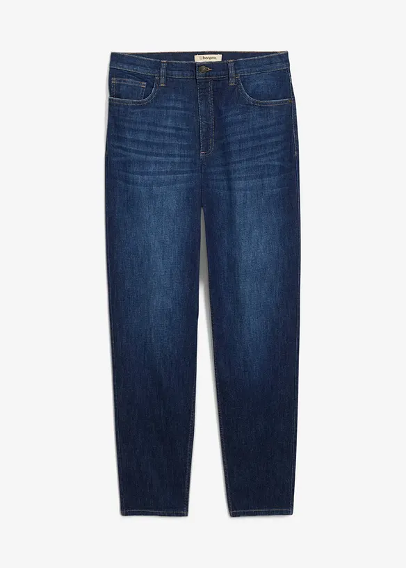 Mom jeans cropped, vita alta, bonprix