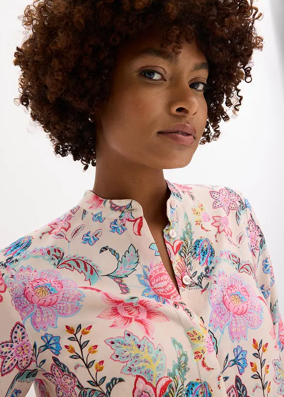 Camicetta in fantasia floreale, bonprix