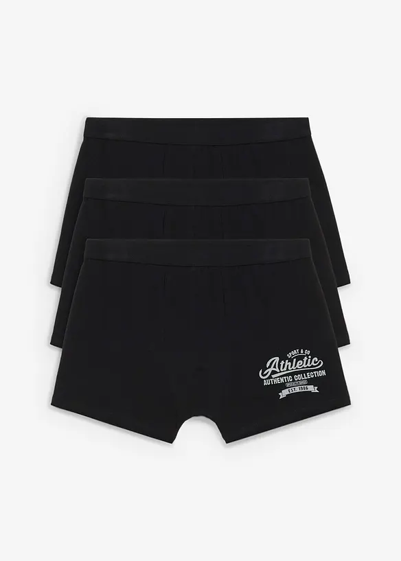 Boxer aderenti con morbido cotone (pacco da 3), bonprix