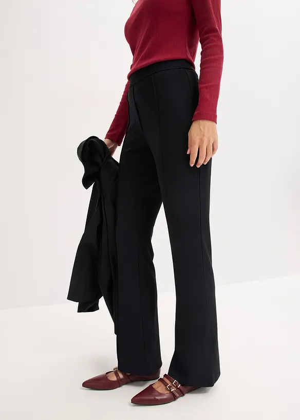 Pantaloni con elastico in vita in punto di Roma, bonprix