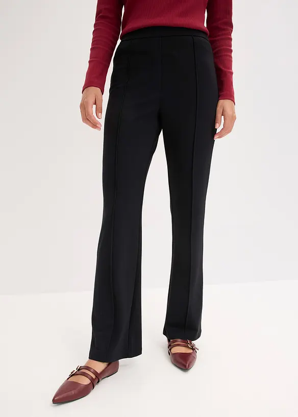 Pantaloni con elastico in vita in punto di Roma, bonprix