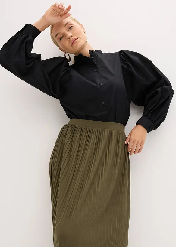 Gonna fluente in jersey misto viscosa, bonprix