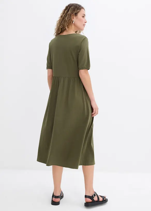 Abito midi in puro cotone, bonprix