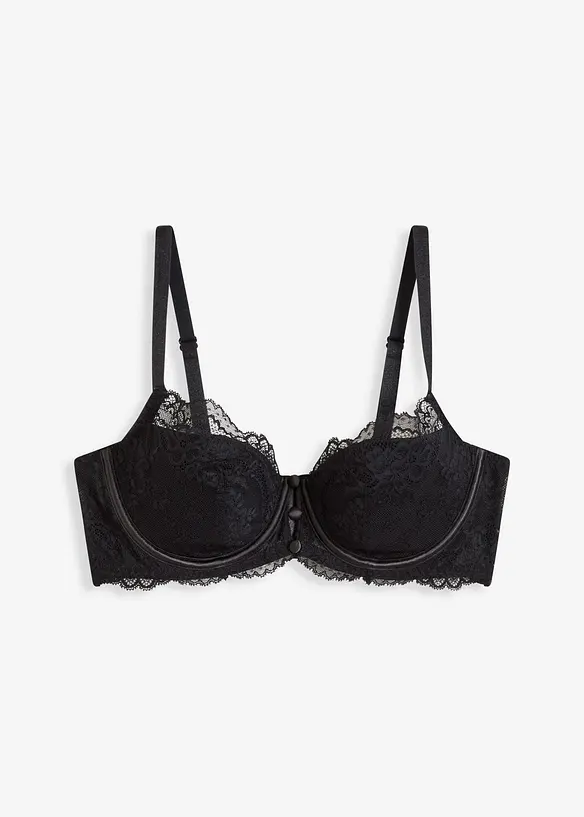 Reggiseno con coppe preformate in pizzo fine, bonprix