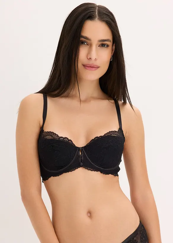 Reggiseno con coppe preformate in pizzo fine, bonprix