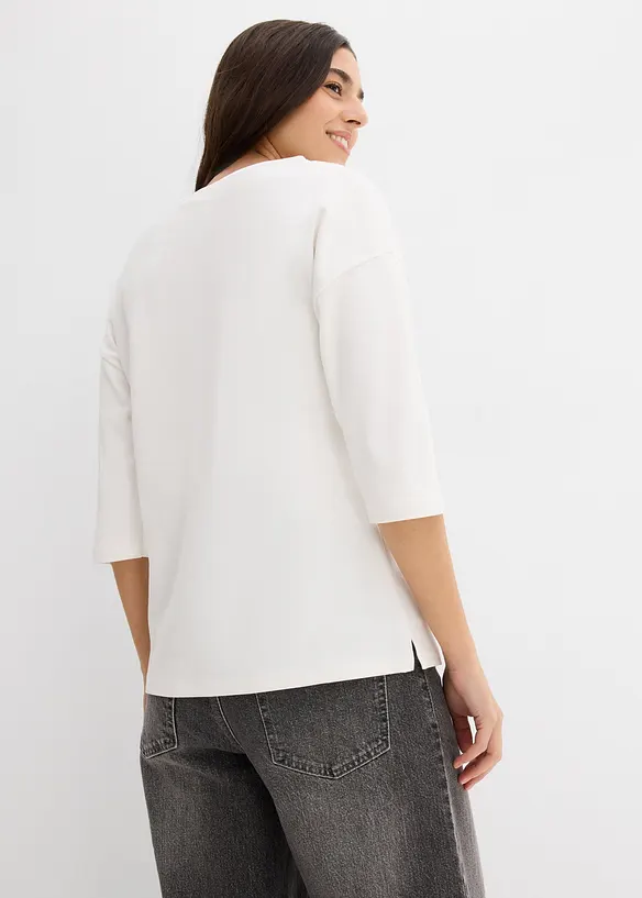 Maglia a spalle scoperte in puro cotone, bonprix