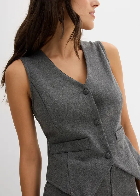 Gilet in misto viscosa, bonprix