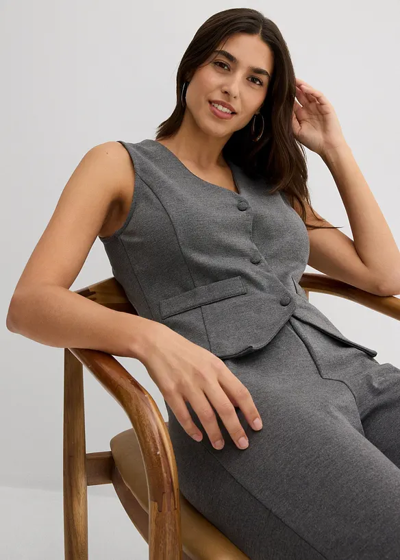 Gilet in misto viscosa, bonprix