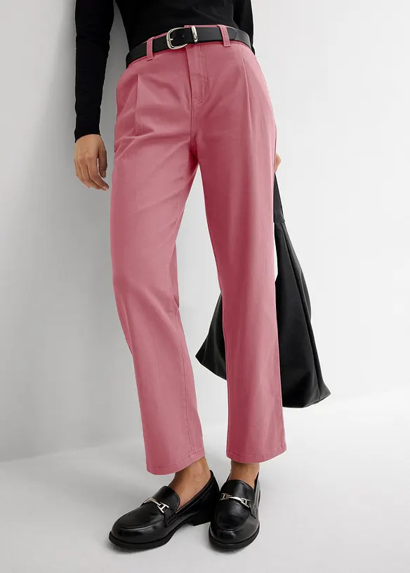 Pantaloni in twill in barrel shape, bonprix