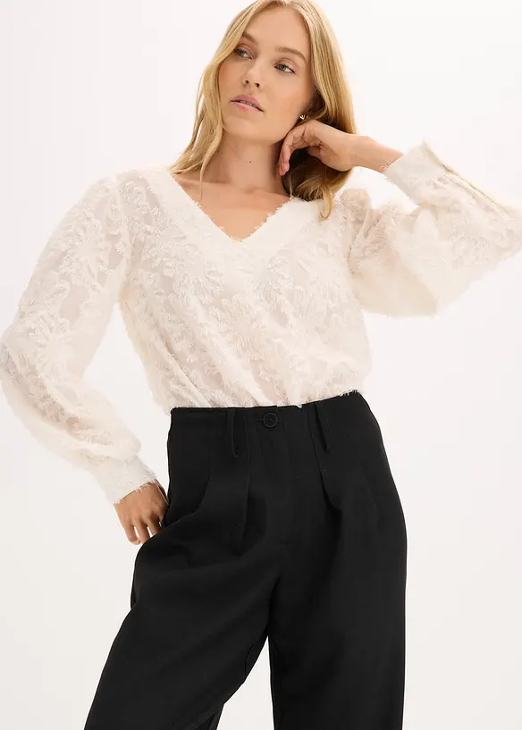 Pantaloni in simil lana, bonprix