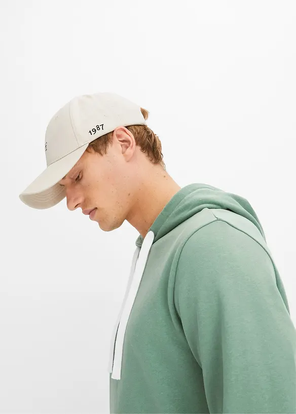 Felpa con cappuccio in puro cotone, bonprix