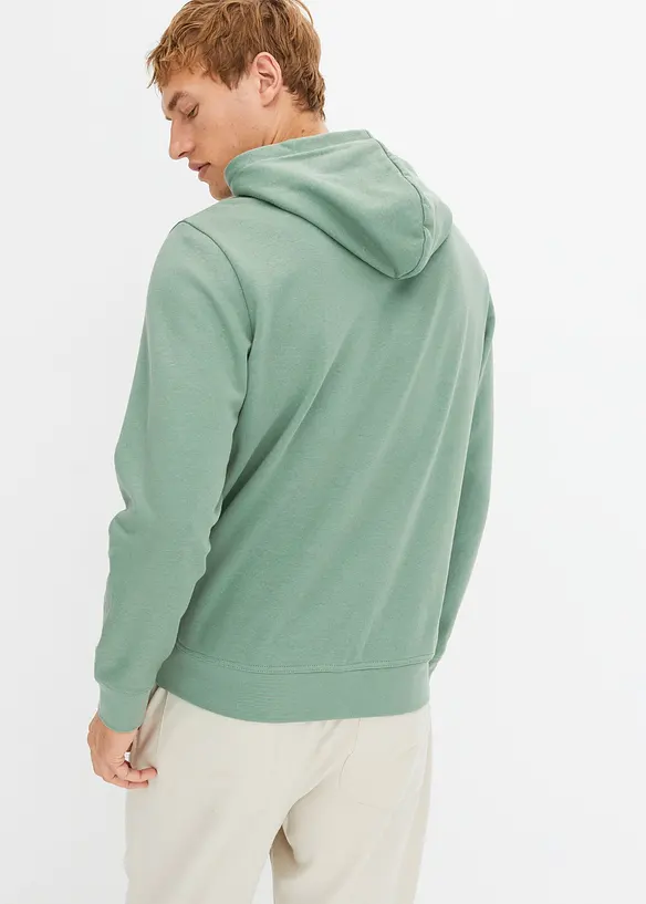 Felpa con cappuccio in puro cotone, bonprix