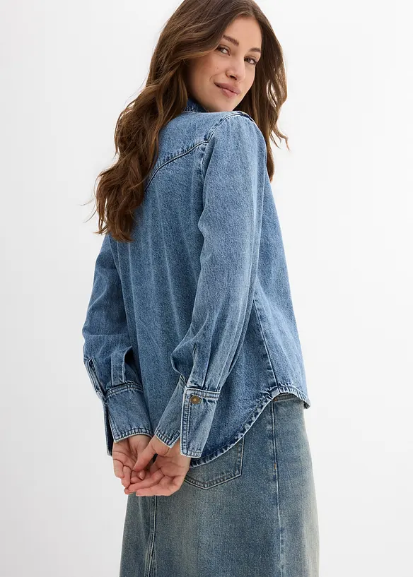 Camicia in jeans di puro cotone, bonprix
