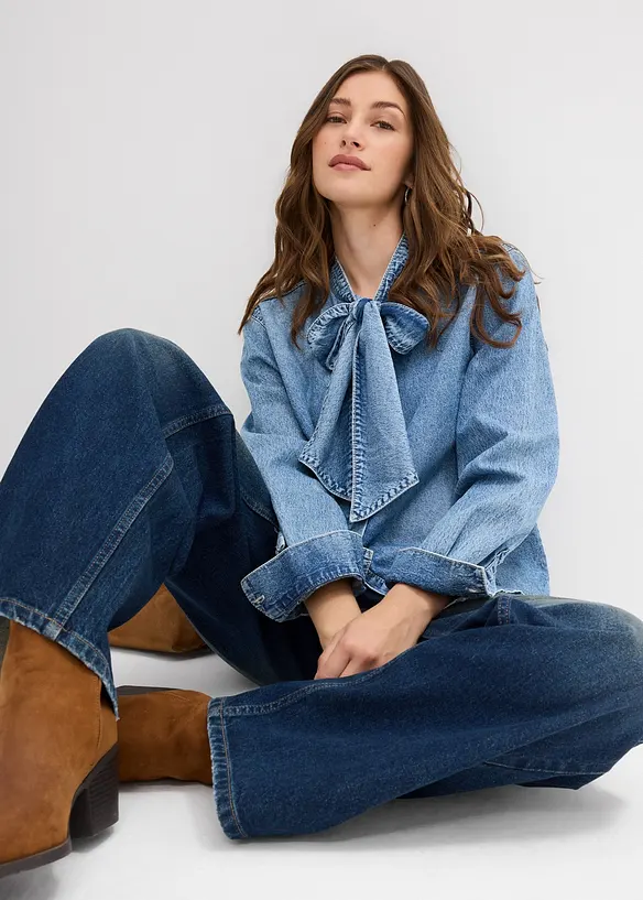 Camicia in jeans di puro cotone, bonprix