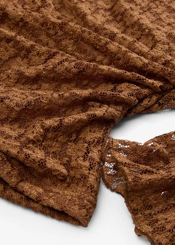 Maglia a maniche lunghe in pizzo, bonprix