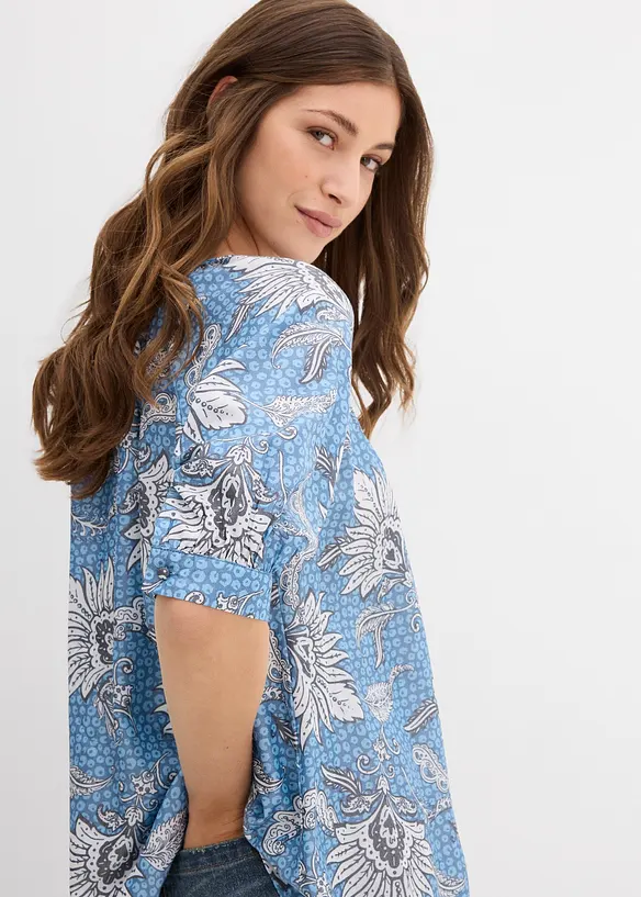 Blusa in misto viscosa fine, bonprix