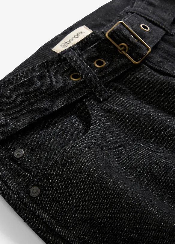 Jeans barrel con cintura, vita media, bonprix