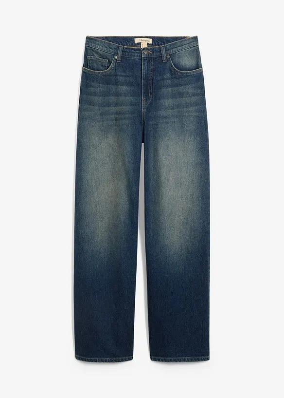 Jeans wide leg, vita alta, bonprix