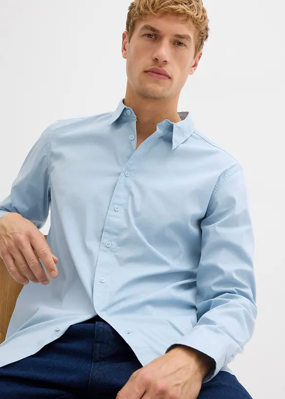 Camicia elegante elasticizzata, regular fit, bonprix