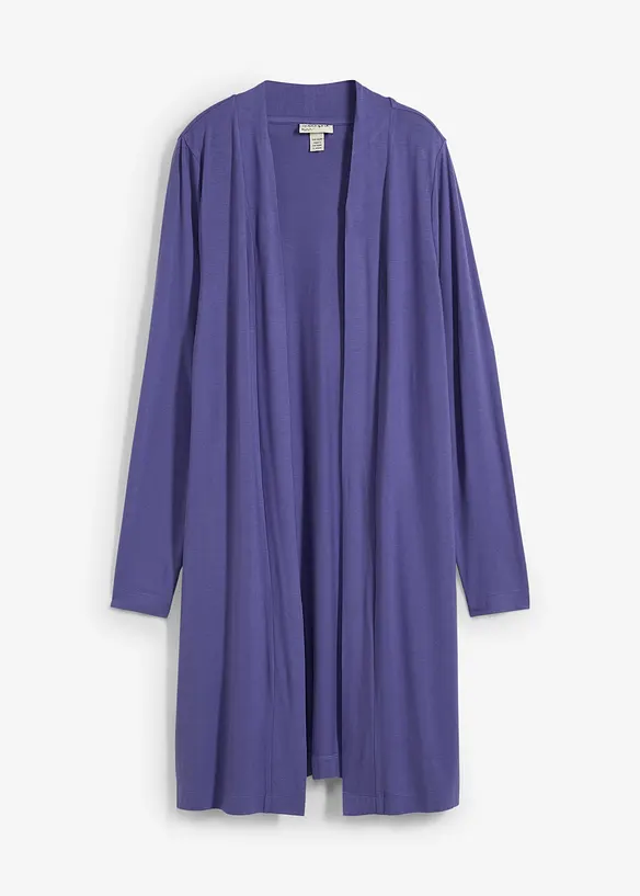 Cardigan lungo in jersey di viscosa morbida, bonprix