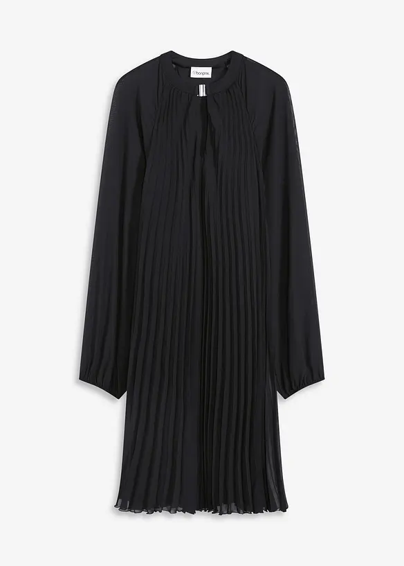Miniabito plissettato in fine chiffon, bonprix