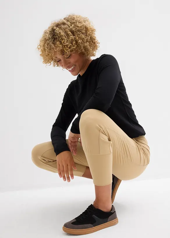 Pantaloni capri, ultra morbidi, bonprix