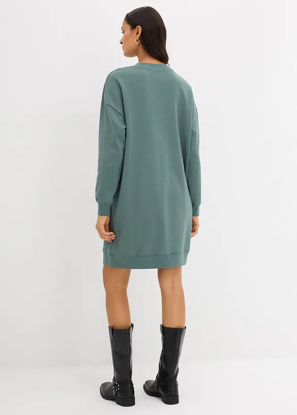 Abito oversize in morbida felpa di misto cotone, bonprix