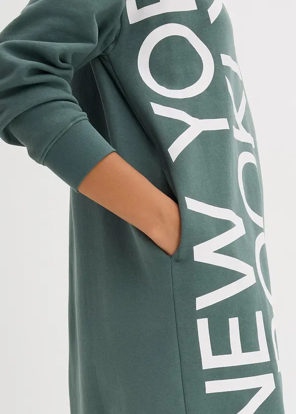 Abito oversize in morbida felpa di misto cotone, bonprix