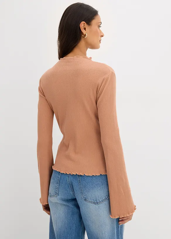 Maglia a costine in puro cotone, bonprix