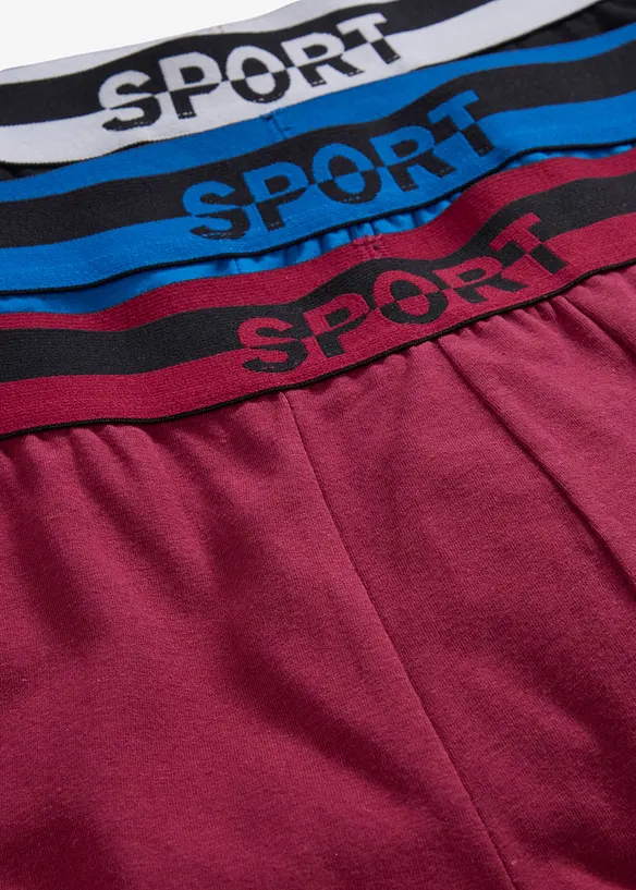 Boxer aderenti con cotone (pacco da 3), bonprix