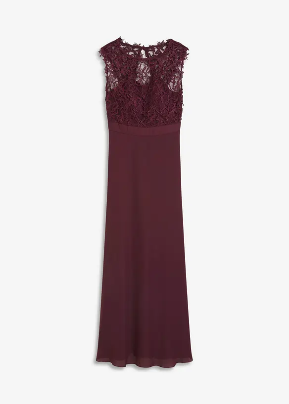 Abito da sera lungo con pizzo, bonprix