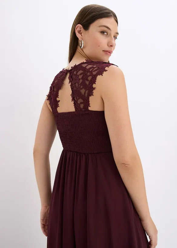 Abito da sera lungo con pizzo, bonprix