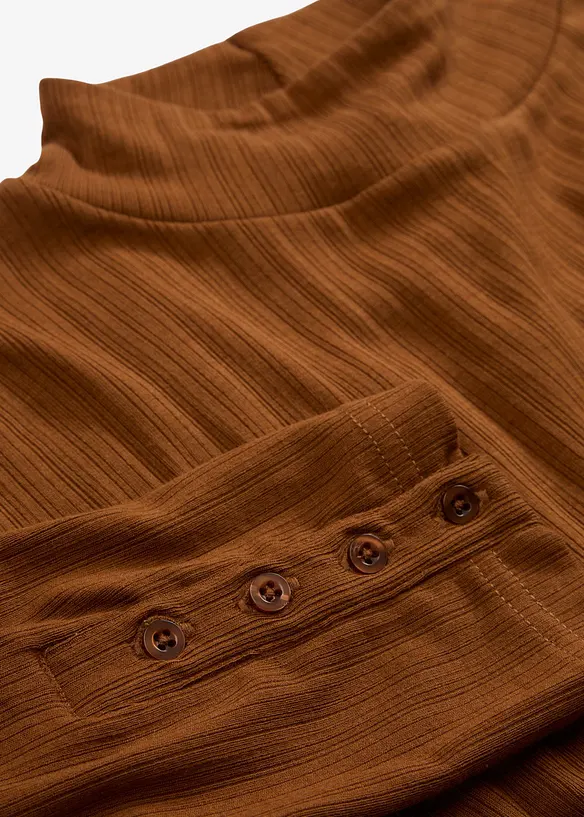 Maglia a maniche lunghe a coste, bonprix