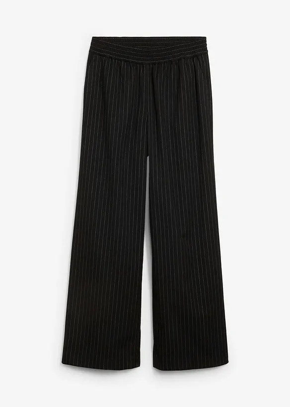 Pantaloni a palazzo in simil lana, bonprix