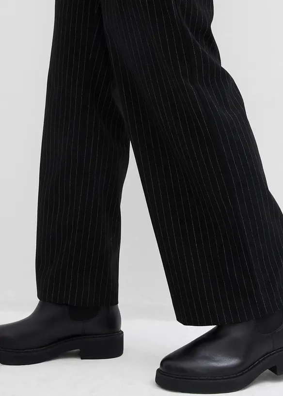Pantaloni a palazzo in simil lana, bonprix