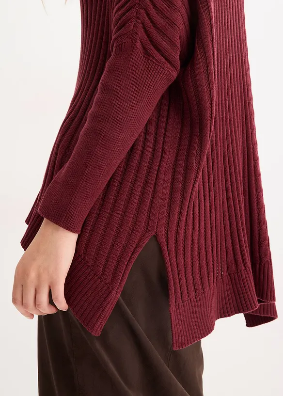Maglione oversize stile poncho, bonprix