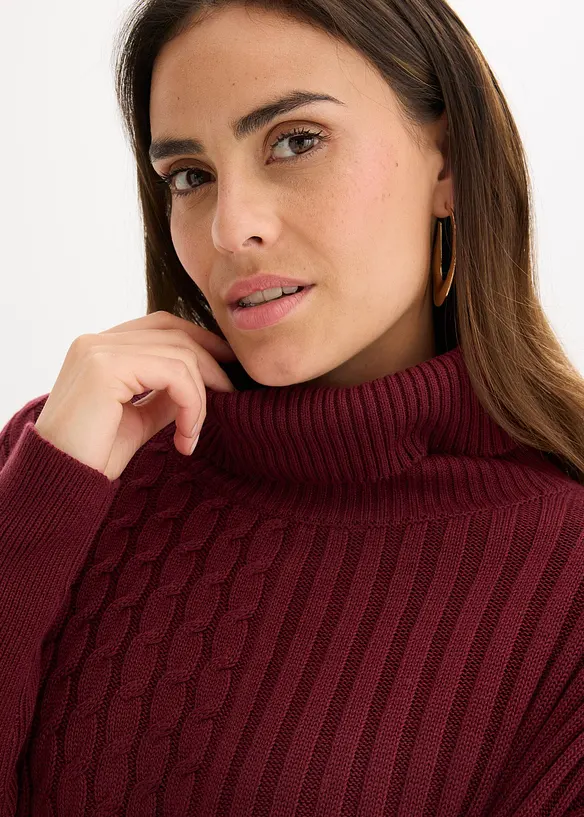 Maglione oversize stile poncho, bonprix