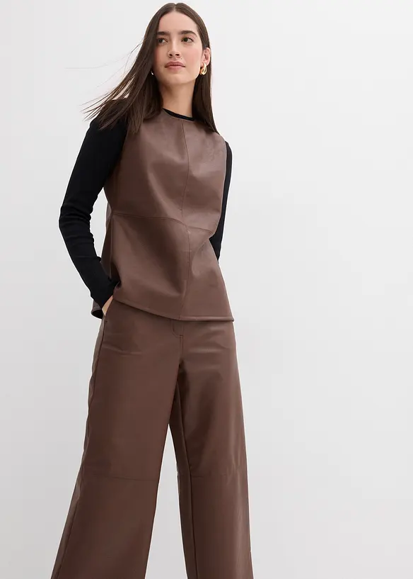 Pantaloni in similpelle, bonprix