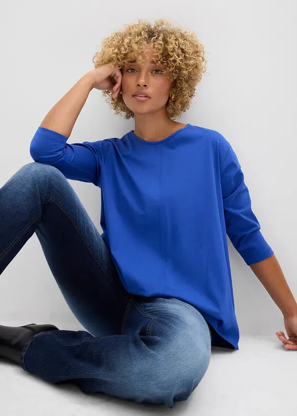 Maglia boxy in cotone biologico, bonprix
