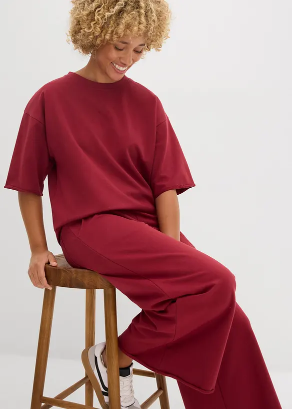 Felpa lunga in puro cotone, bonprix