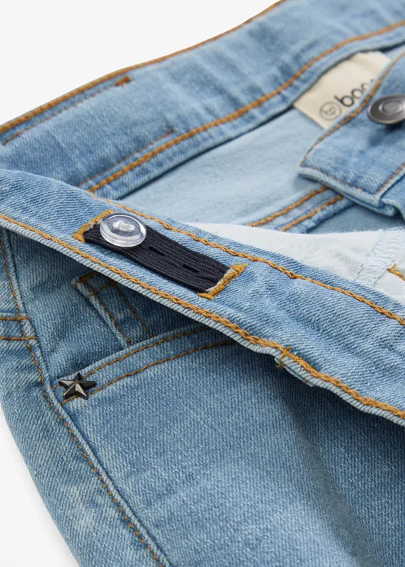 Jeans wide leg, vita media, bonprix