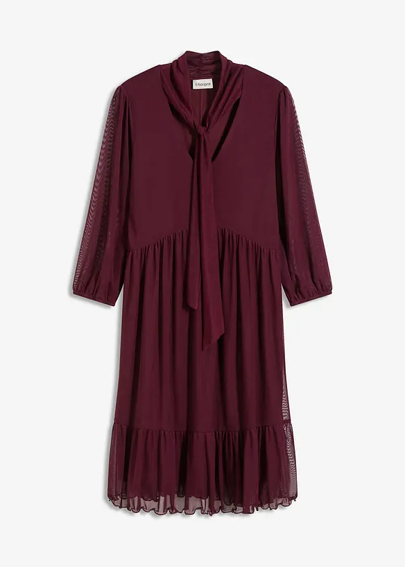 Abito in jersey e mesh, bonprix