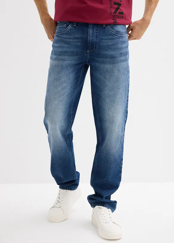 Jeans elasticizzati regular fit, straight, bonprix