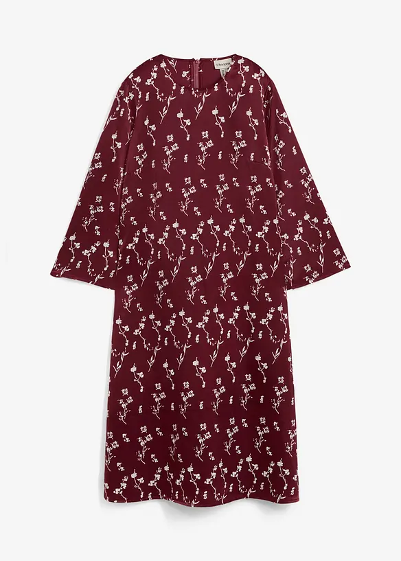Abito midi in pura viscosa floreale, bonprix