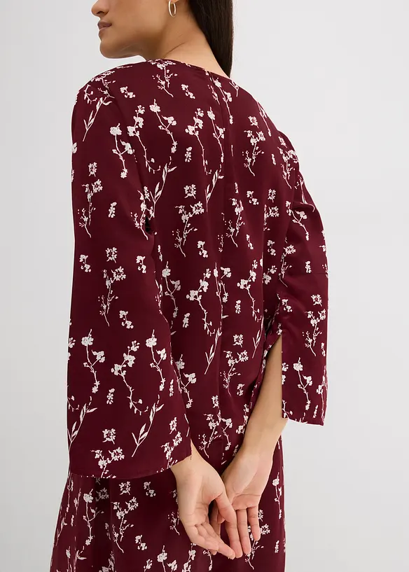 Abito midi in pura viscosa floreale, bonprix