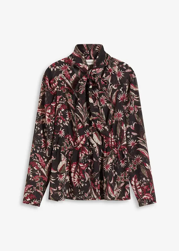 Camicetta con fiocco in chiffon, bonprix