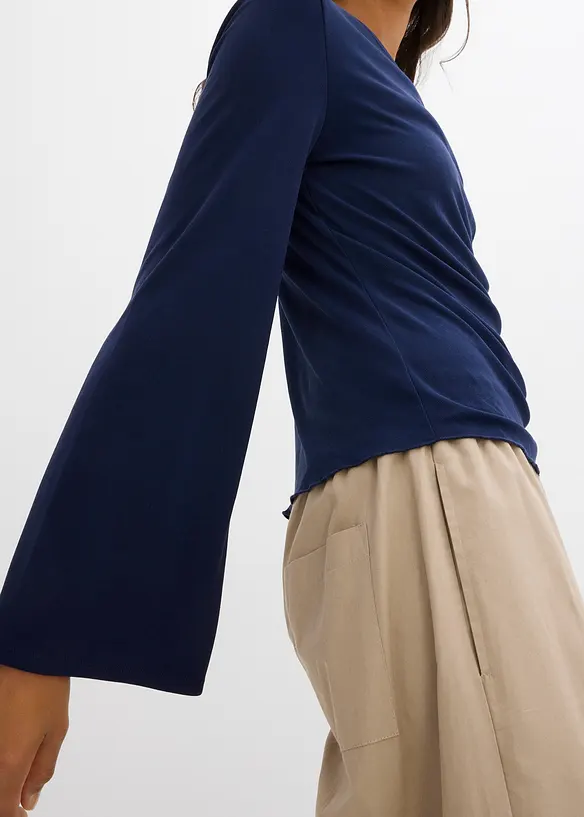 Maglia a maniche lunghe a coste, bonprix