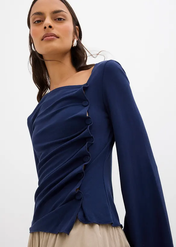 Maglia a maniche lunghe a coste, bonprix