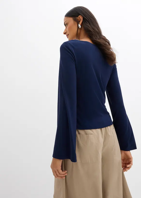 Maglia a maniche lunghe a coste, bonprix