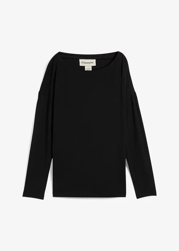 Maglia a maniche lunghe in misto viscosa, bonprix